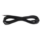 Power connector socket free end (AWG 22/0.34 mm2) black max. 3 A length 3 m