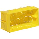 Flush-mounting, rect. one-gang box 