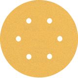EXPERT C47 Sandpaper with 6 holes for Random Orbital Sanders 15 mm, G 1 5-pc