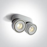 WHITE 2x8W CCTV IP20 230V
