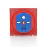 Cable input, anthracite, metalic