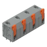 2601-3504 PCB terminal block; lever; 1.5 mm²; Pin spacing 11.5 mm; 4-pole; Push-in CAGE CLAMP®; 1,50 mm²; gray