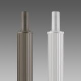 FLUTED POLE 1509 H=3600 OXIDIZED