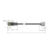 Actuator and Sensor Cable, PUR Connection Cable   RKC8T-10/TXL
