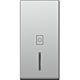 Cover with lens and washer icon 1M, silver