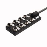 Passive Actuator/Sensor Box, M12 × 1 With Homerun Cable, 8-port   TB-8M12-5P3-5/TXL