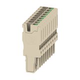 Plug (terminal), SNAP IN, 2.5 mm², 24 A, 800 V, Number of connections:
