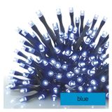 Standard LED interconnecting Christmas chain, 10 m, outdoor and indoor, blue
