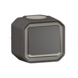 PLEXO 1 GANG 2-WAY SWITCH INDICATOR - ANTHRACITE - SURFACE