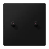 Centre plate 1-gang w. 2 toggle for IL