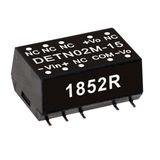 DETN02N-05 SMD DC/DC converter 24:+/-5V +/-200mA, MEAN WELL