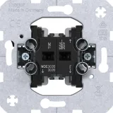 Series switch, rocker switch insert, two buttons, flush-mounted, 10A/250V, IP20