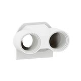 PLEXO CABLE GLAND 2 ENTRIES ISO 20 - WHITE