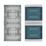 Surface Mounted Board, IP65, IK08, 4-rows 72 modules without screw ter