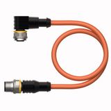 Actuator and Sensor Cable, PUR Extension Cable   WKC4.4T-0.3-RSC4.4T/TXO3700