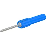 Counting test adapter, connecting pin 2 mm to 4 mm socket, blue, CAT II, 66.9076-23