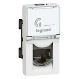 Socket RJ11 Tel. 4P White, , Legrand - Arteor