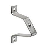 Mounting foot for mounting rail, silver, Steel, M 5, Width: 18 mm