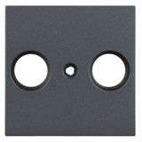 TV cover for HSBK, antenna box, 2-hole, anthracite