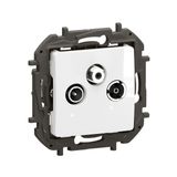 PRISE TV-R-SAT TERMINAL BLANC