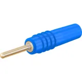 1 mm plug, solder connection, 0.25 mm², blue, 22.2602-23