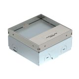 UDHOME-ONE GV15 Floor socket unequipped, 15 mm floor recess 140x140x75