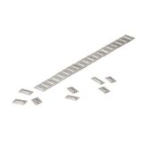 Stainless steel markers, Conductor and cable markers, 5.5 x 9.9 mm, silver
