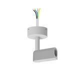 42004PD/W WHITE P&P SURFACE BASE WITH POWER SUPPLY END CAP