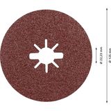 EXPERT R781 Prisma Ceramic X-LOCK Fibre Disc 125 mm, 22.23 mm, G 60