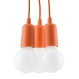 Hanging lamp DIEGO 3 orange E27 3x60W IP20