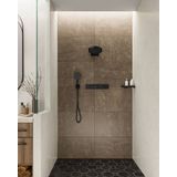 Shower outlet with shower head holder Fixfit Q, matt black