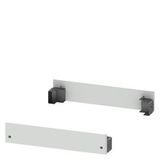 SIVACON, base, for cubicles with door at the front and the rear, H: 100 mm