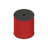 Steel rope, red plastic coated, 400 m roll