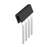 Cross-connector (terminal), when screwed in, black, 24 A, Number of poles: 4, Pitch in mm (P): 5.10, Insulated: Yes, Width: 20.42 mm