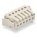 THT female header angled Pin spacing 3.5 mm light gray