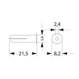 Expansion bolt ᴓ6 for FLOP handles