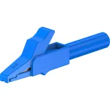 Alligator clip, blue, max. 11 mm, L 54 mm, CAT II, socket 4 mm, 24.0157-23