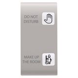 REPLACEABLE BUTTON KEY FOR PUSH-BUTTON PANEL - HOTEL SOLUTION - 2 LENSES - DND+MUR - 1 MODULE - NATURAL BEIGE - CHORUS
