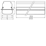 Continuous lines 765... E-Line Next Fix Cover disc White rectangular ET 133W 18900lm Lambertian (L) IK03 3 SDCM 9002025698