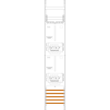 Counter field Z16-ZSK, 1 field, H=1350mm, 2-3.HZ, 2 ZSK set (Z16-ZSK)