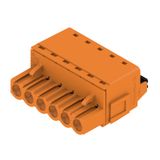 PCB plug-in connector, female plug, 5.08 mm, Number of poles: 6, 180°, PUSH IN with actuator, Clamping range, max. : 3.31 mm², Box