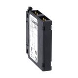 Auxiliary contact for front lateral mounting. Faston terminals, for BF... series contactors, changeover contact