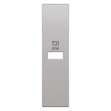 L.NOW - 1USB CHARGER COVER 1M STEEL