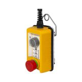 Pendant push-button stations remote control with 3-position enabling switch, 3NO+3NC Faston terminals 2.8x0.5