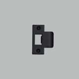 STRIKE PLATE KIT / T SHAPED / 54 MM DOOR / BLACK