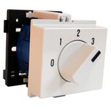 Step-switch with 0 position 0+3 steps 20A 1-pole