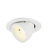 NUMINOS© GIMBLE S recessed ceiling lig 4000K 20ø IP20 rnd wh