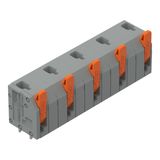 2601-3505 PCB terminal block; lever; 1.5 mm²; Pin spacing 11.5 mm; 5-pole; Push-in CAGE CLAMP®; 1,50 mm²; gray