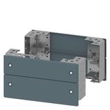 Base corner pieces with cover H: 200 mm W: 400 mm