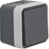Surface-mounted changeover switch W.1 grey